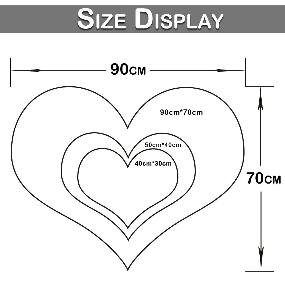 Heart Shape Fluffy Rug - GLR SHOPPING