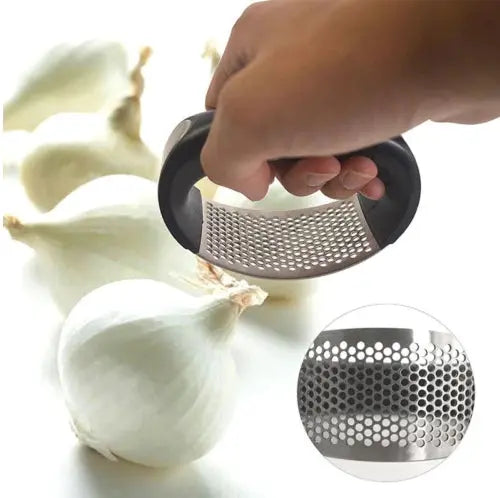 Stainless Steel Garlic Press Manual Crusher Home Essentials-7