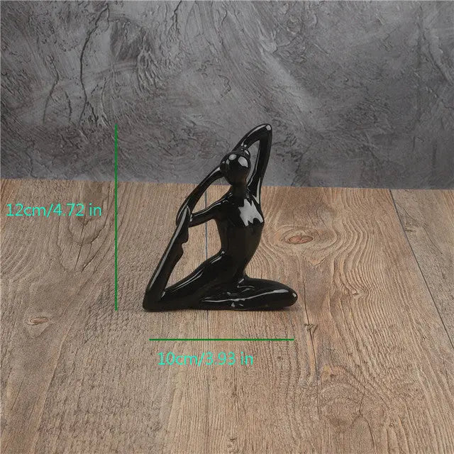 Ceramic Yoga Poses Figurine - GLR SHOPPING