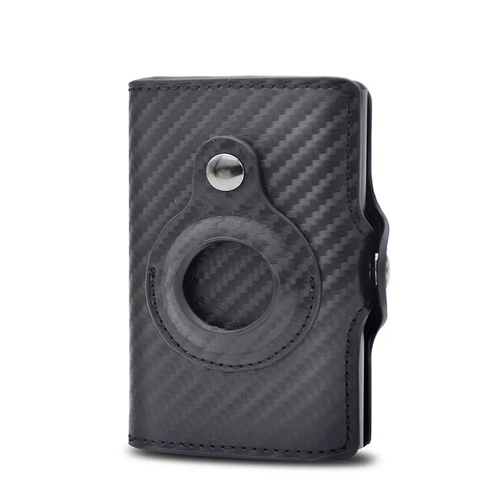 a black case with a camera inside of it