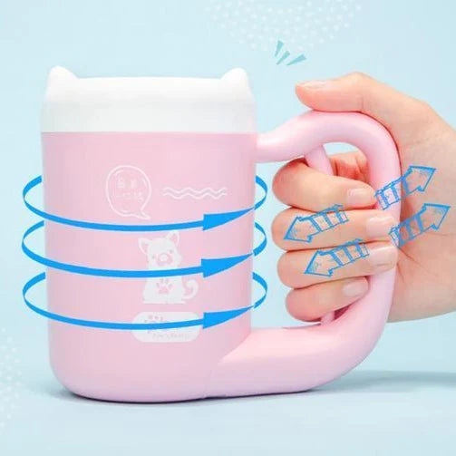 Portable Silicon Manual Dog Paw Cleaner Cup