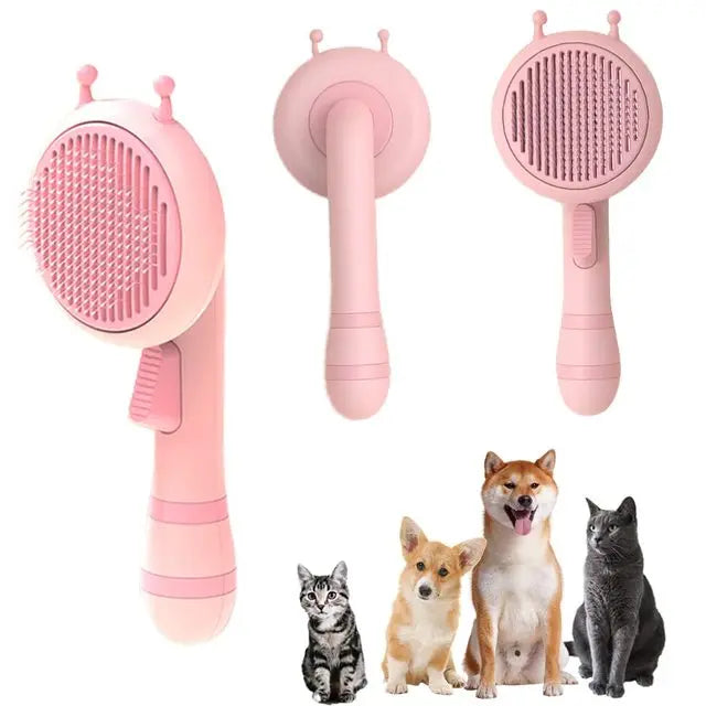 Pumpkin Pet Brush, Self Cleaning Slicker Brush - GLR SHOPPING