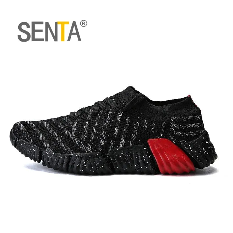 SENTA New Arrival Breathable Running Shoes for Men Cushioning Brand Mens Black Sneakers Adult Jogging Sport Shoes Zapatillas - GLR SHOPPING
