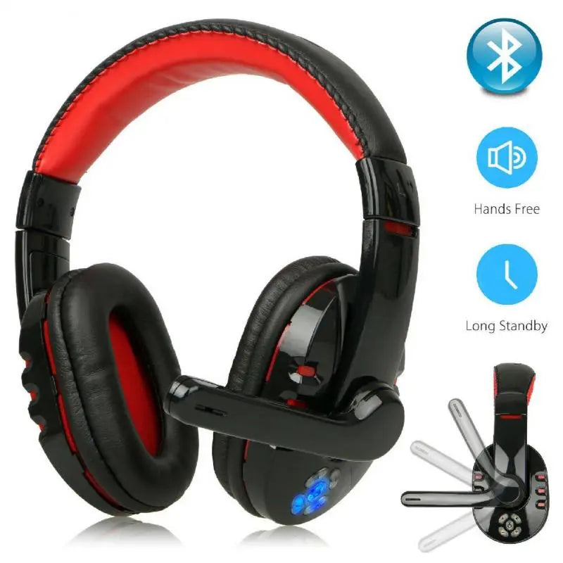 Headset Over Ear Wireless Game Earphones Gaming Headphones Deep Bass Stereo Helmet With Microphone For PC - GLR SHOPPING
