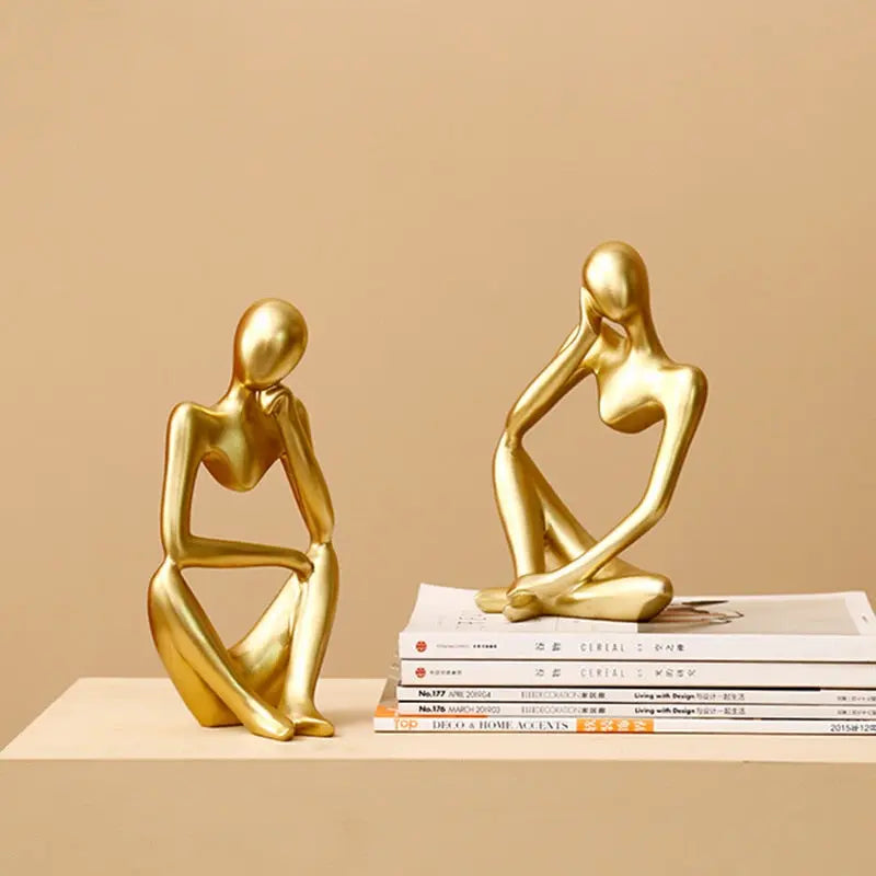 Nordic Art Thinker Statue - GLR SHOPPING