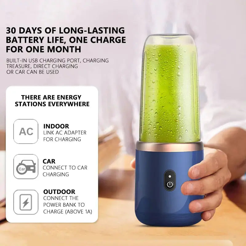 6 Blades Portable Juicer Blender GLR SHOPPING