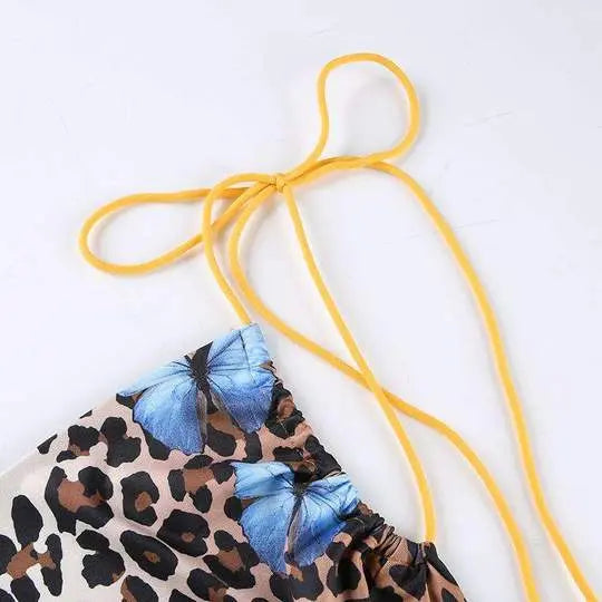 Veronica Leopard Mini Dress - GLR SHOPPING