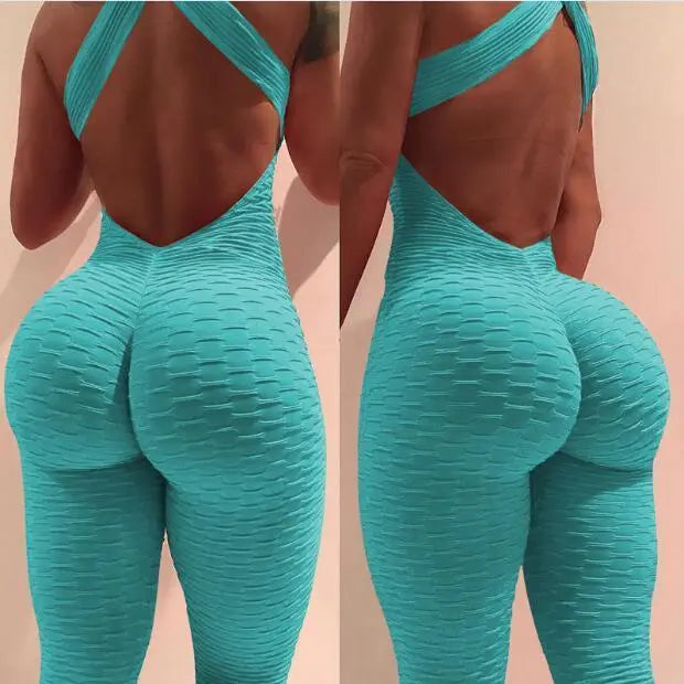 Anti-Cellulite Textured Fitness Bodysuit - GLR SHOPPING