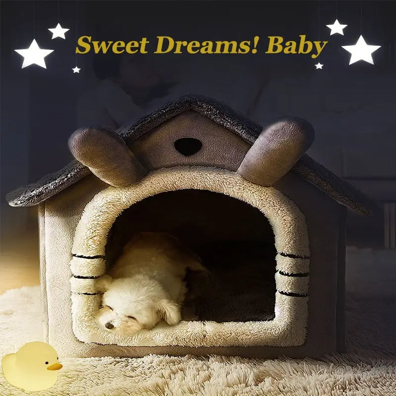 Foldable Deep Sleep Pet Cat House - GLR SHOPPING