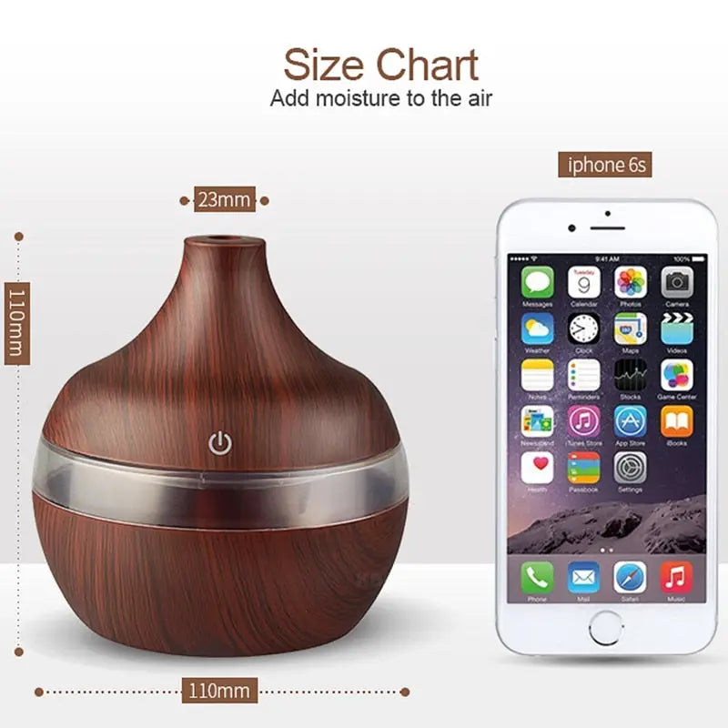 Wood Ultrasonic Air Humidifier - GLR SHOPPING