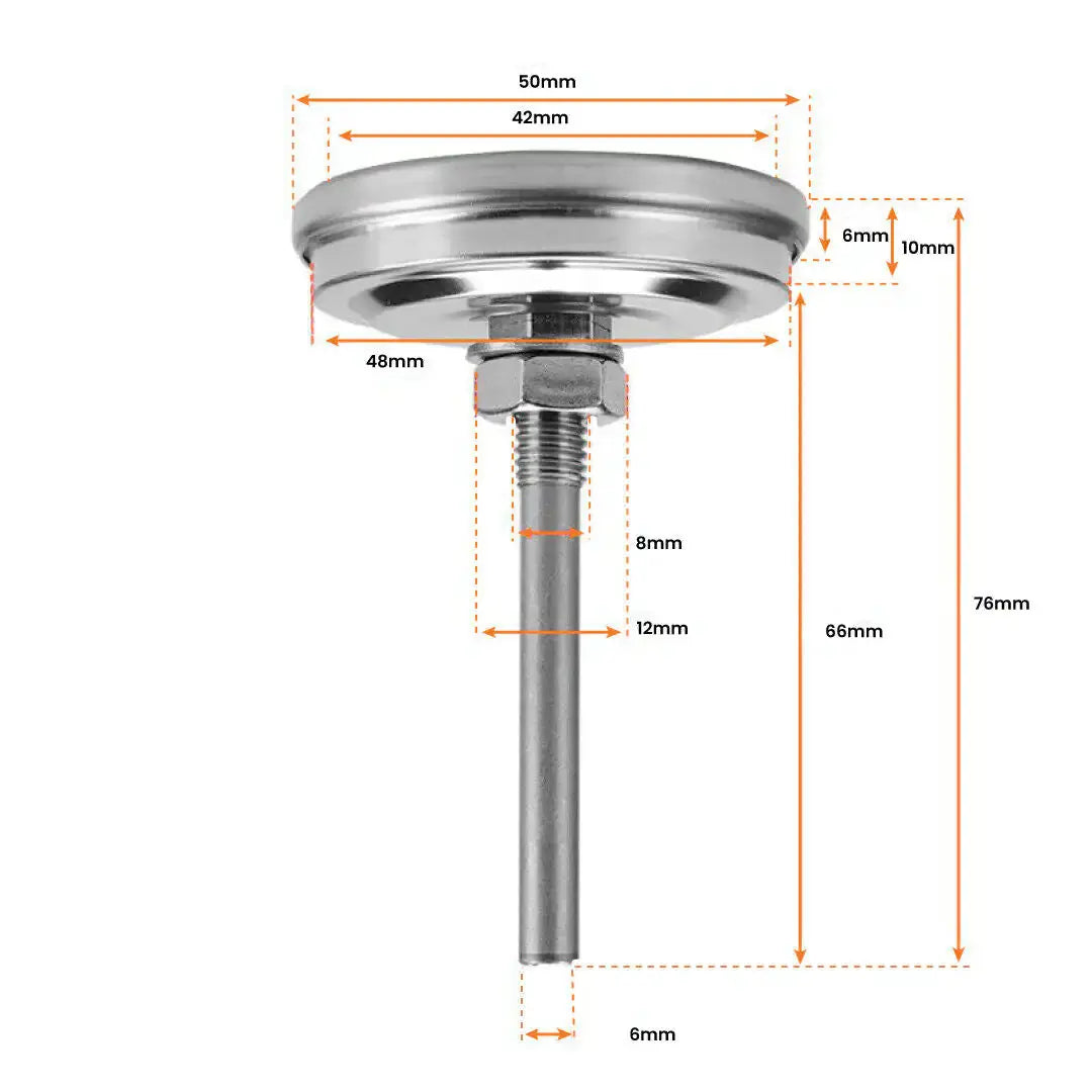 3" Temperature Thermometer Gauge - GLR SHOPPING
