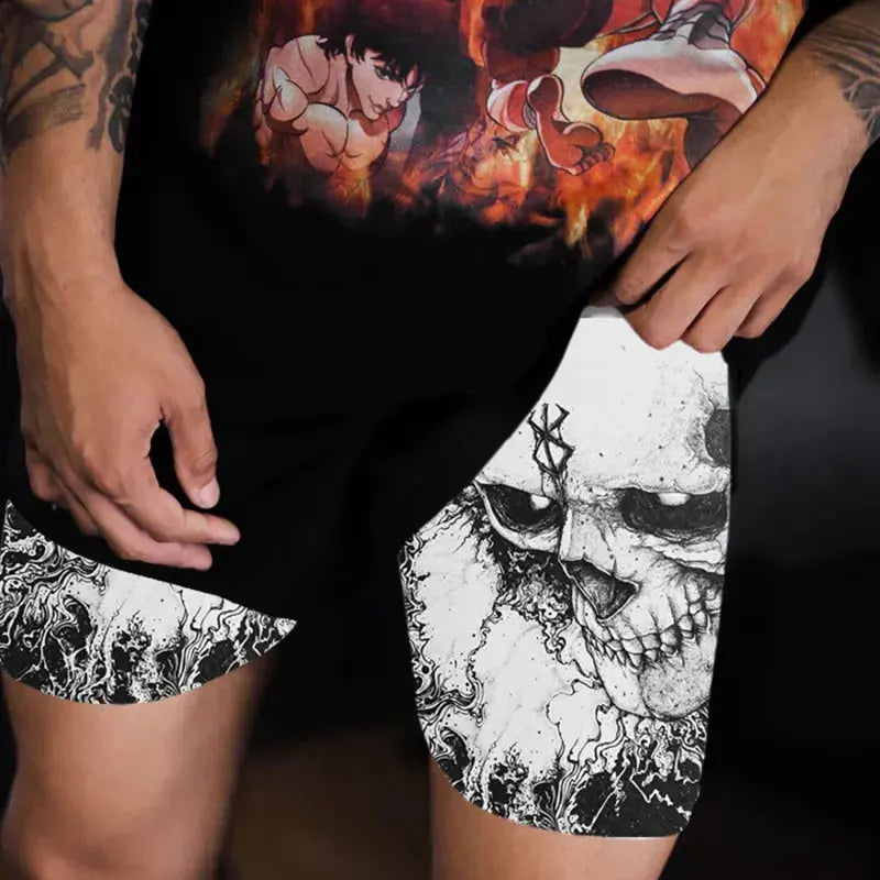 2 in-1 Compression Shorts for Men - GLR SHOPPING