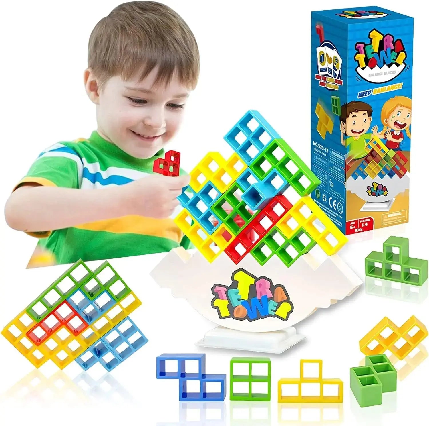 Stacking Blocks Tetra Tower Balance Game GLR SHOPPING