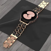 Metal Leather Strap for Samsung Watch - GLR SHOPPING