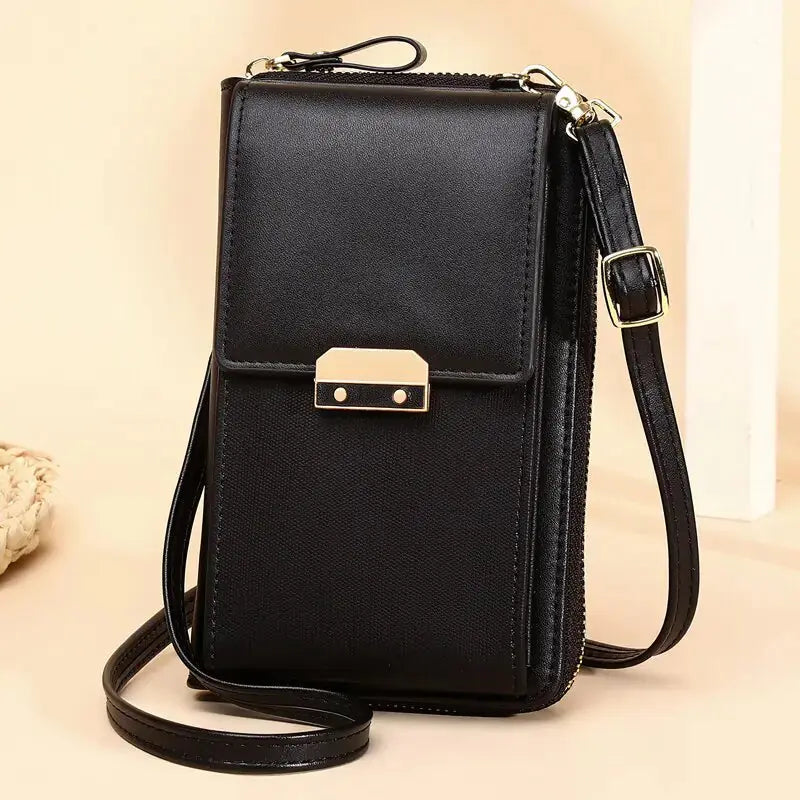 PU Leather Ladies Wallet Crossbody Bag - GLR SHOPPING