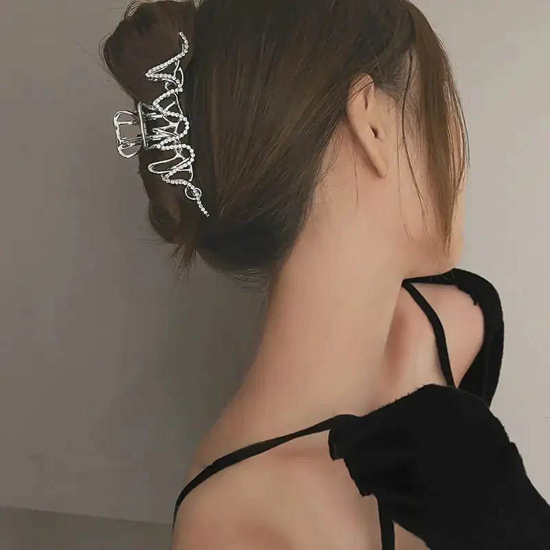 Hair Claw Crab Crystal Pearl Clip GLR SHOPPING