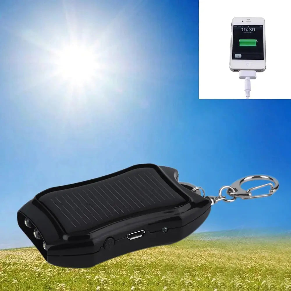 Solar Keychain Charger: Portable Power - GLR SHOPPING