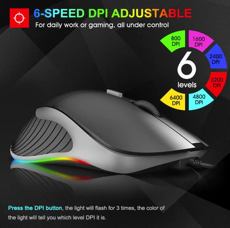 DELETE THIS SKU - iMice X6 Optical Gaming Mouse - GLR SHOPPING