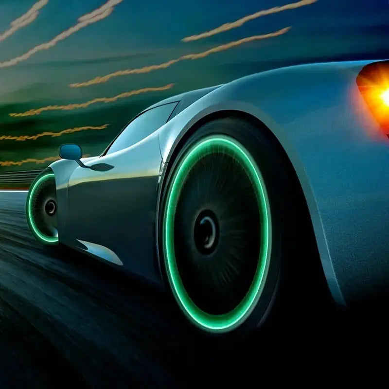 Fluorescent Night Glowing Valve Caps GLR SHOPPING