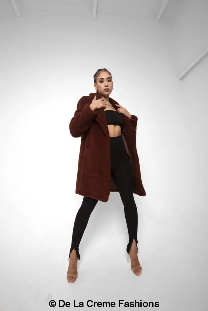 Jacqueline Oversized Teddy Coat - GLR SHOPPING