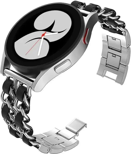 Metal Leather Strap for Samsung Watch - GLR SHOPPING
