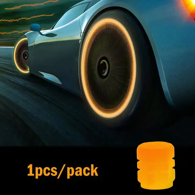 Fluorescent Night Glowing Valve Caps GLR SHOPPING