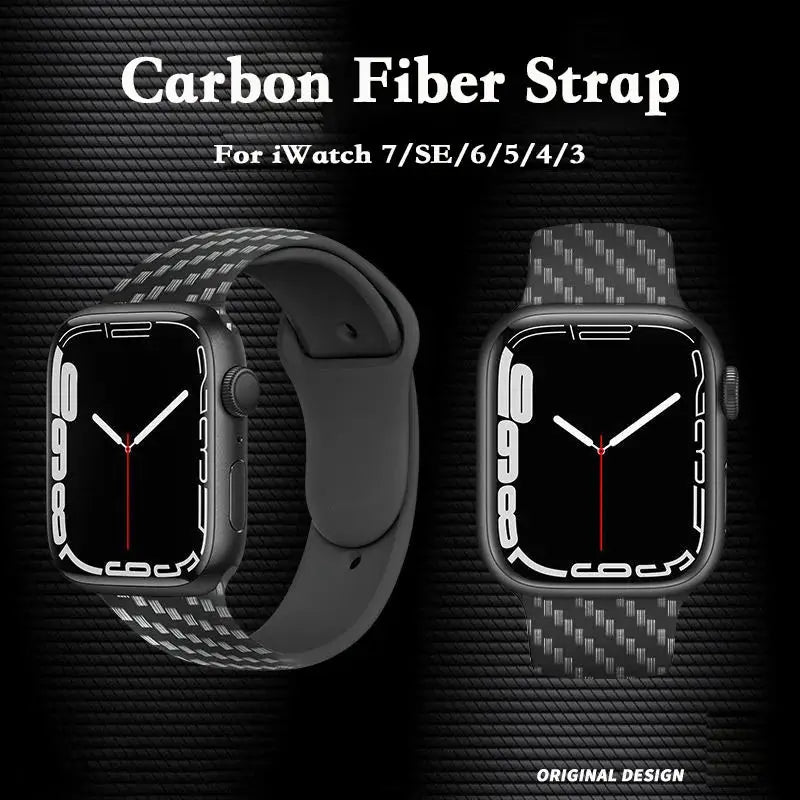 Carbon Fiber Strap For Apple Watch - GLR SHOPPING