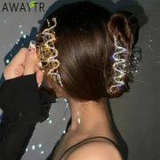 Hair Claw Crab Crystal Pearl Clip GLR SHOPPING