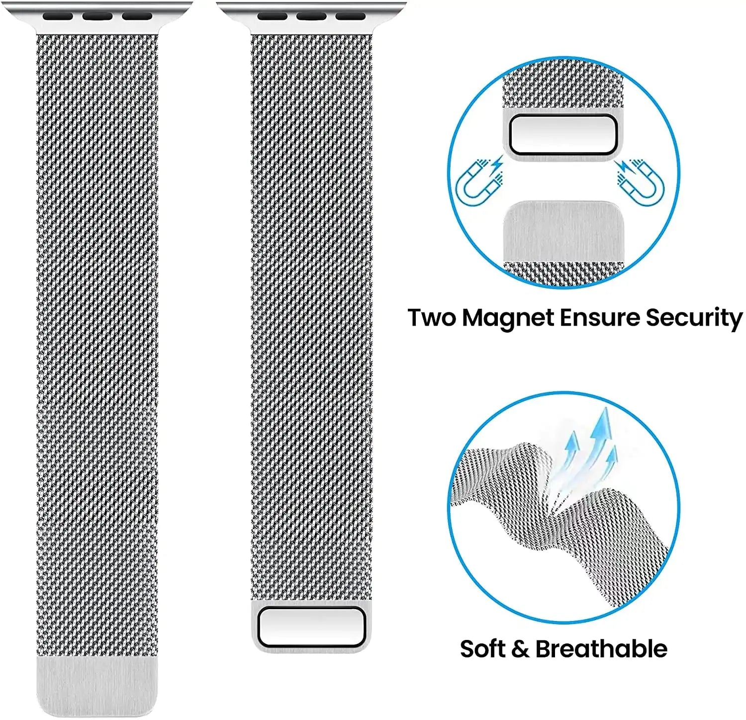 Magnetic Double Section Strap for iWatch - GLR SHOPPING