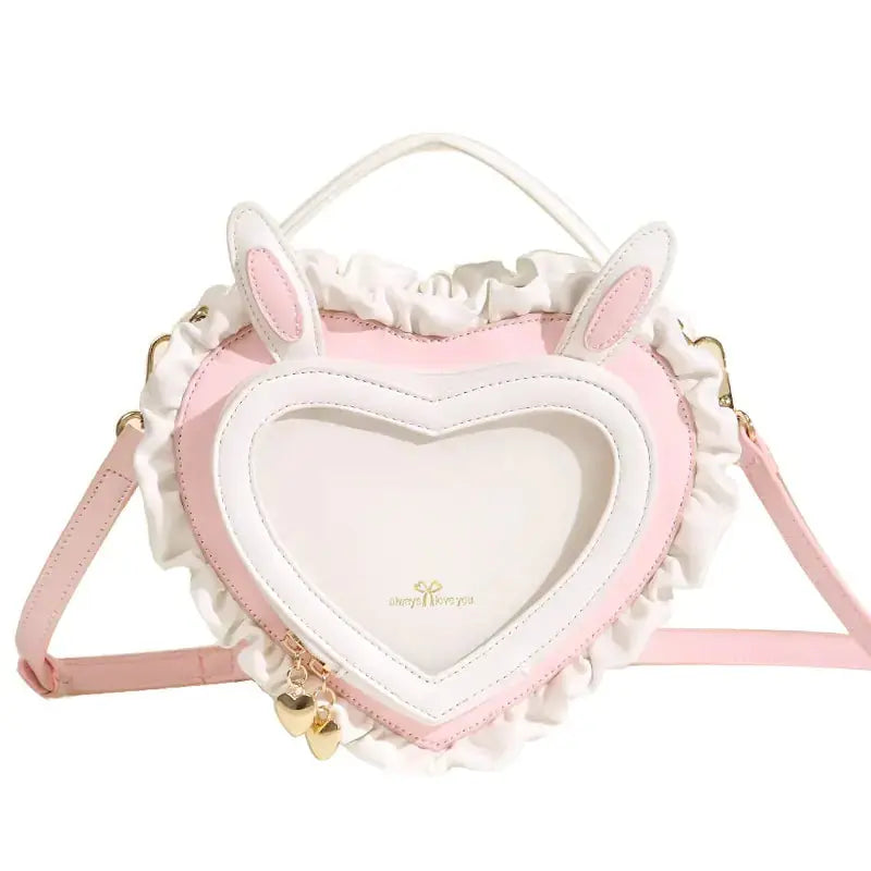 Kawaii Bunny Ears Heart Shape Bag - GLR SHOPPING