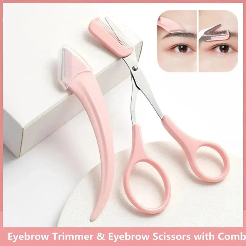 Eyebrow Trimming Scissors With Comb GLR SHOPPING