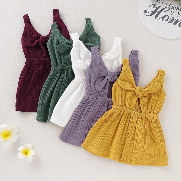 Organic Cotton Baby Girls Dress Summer 2019 New Arrival Children Kids