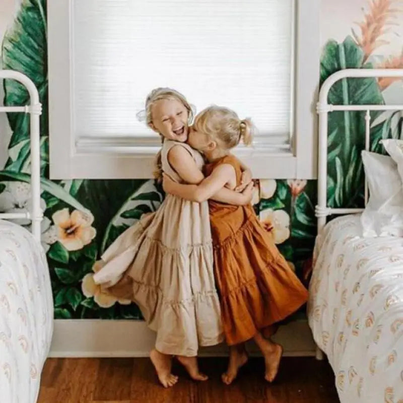 Baby Girl Clothes Summer 2020 Solid Girls Dress Toddler Kids Girl - GLR SHOPPING