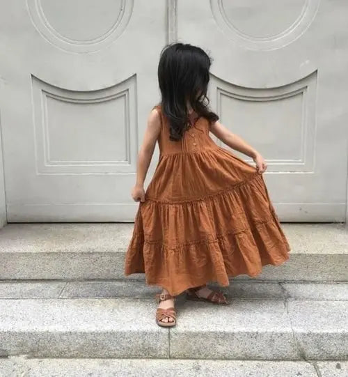 Baby Girl Clothes Summer 2020 Solid Girls Dress Toddler Kids Girl - GLR SHOPPING