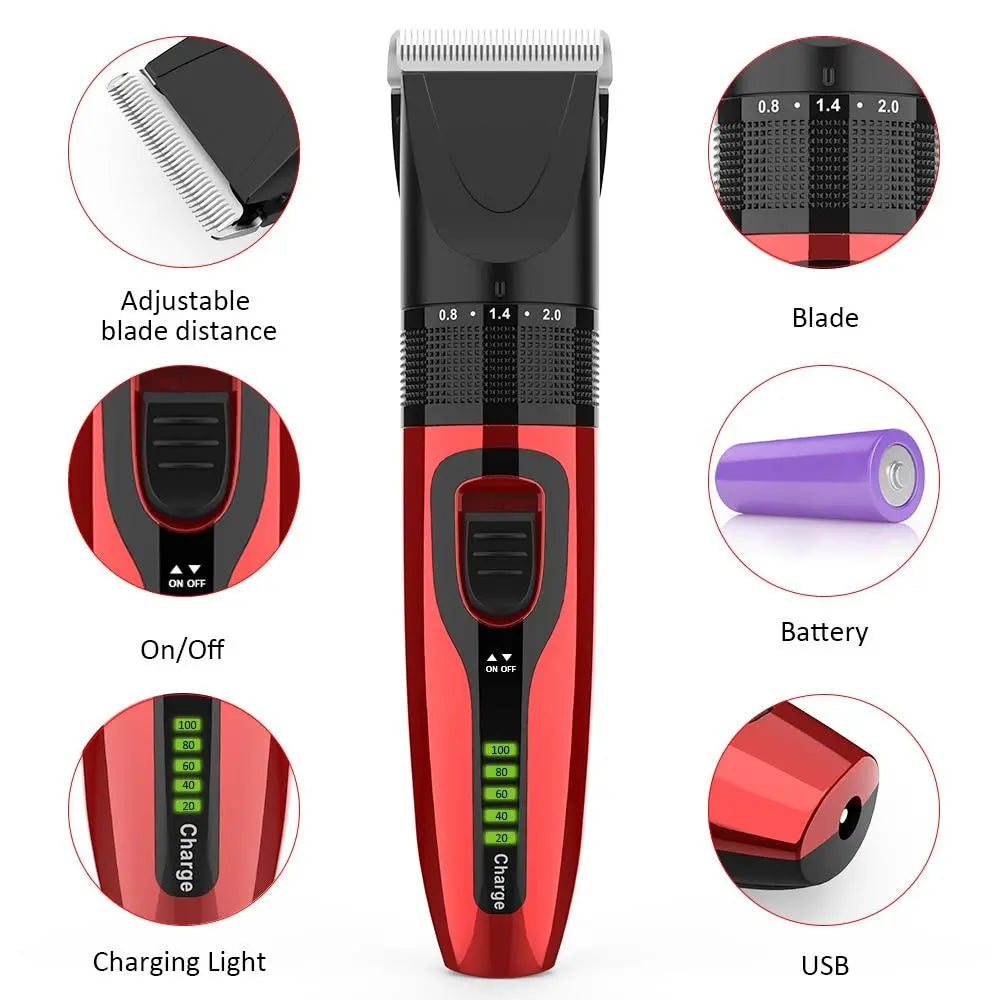 Pet Grooming Clippers Kit With Scissor And Comb - GLR SHOPPING