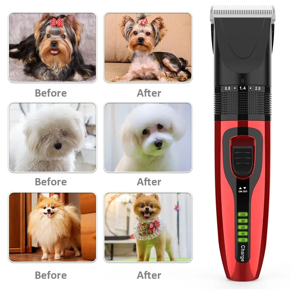 Pet Grooming Clippers Kit With Scissor And Comb - GLR SHOPPING