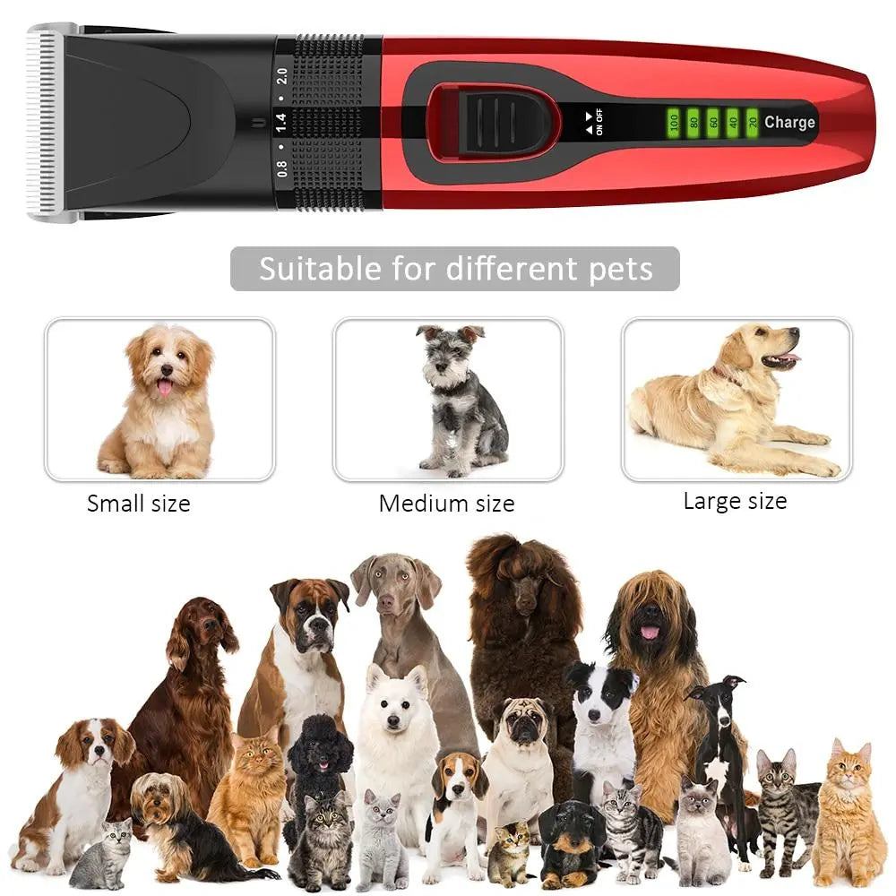 Pet Grooming Clippers Kit With Scissor And Comb - GLR SHOPPING