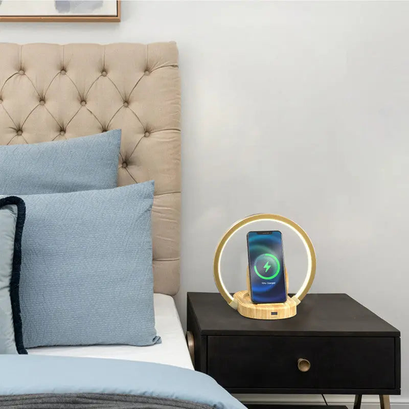 LED Desk Lamp with 15W Wireless Charger for Mobile Phone - GLR SHOPPING