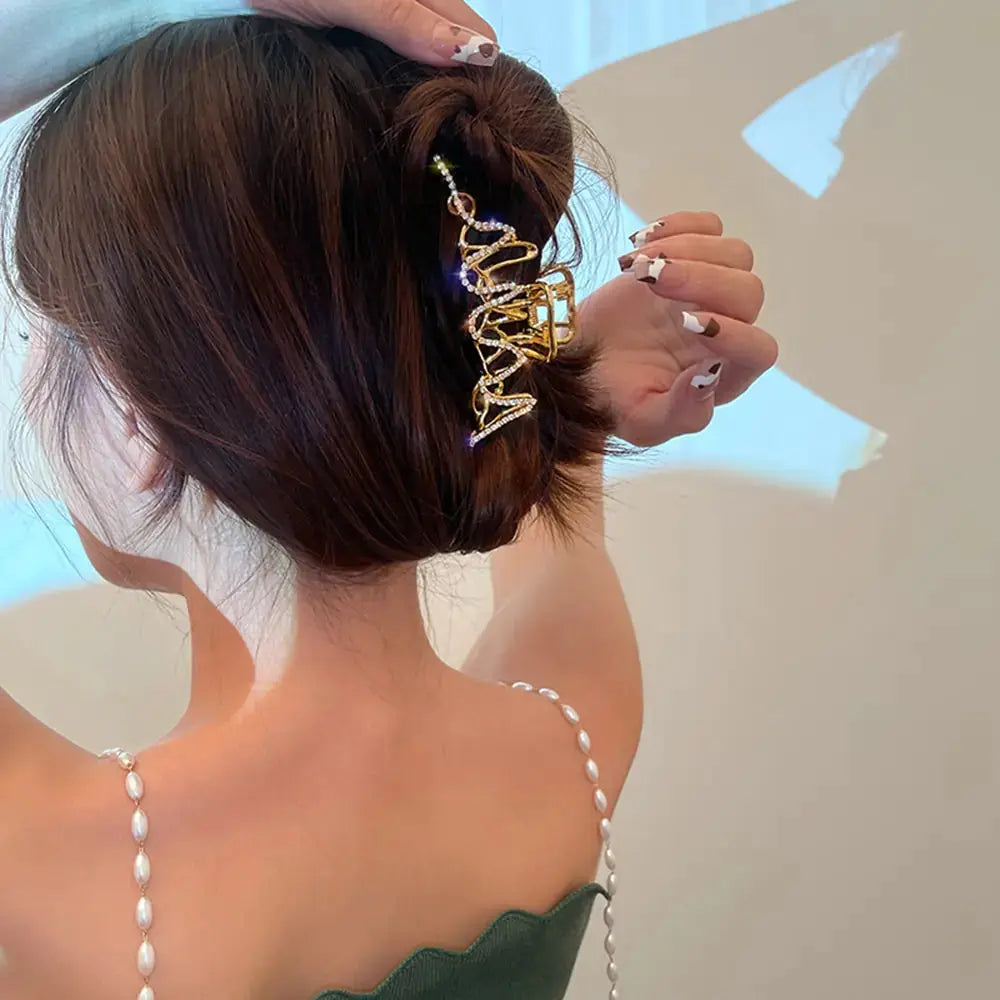 Hair Claw Crab Crystal Pearl Clip GLR SHOPPING