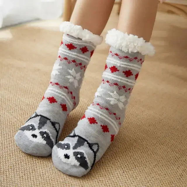 Women's Fuzzy Slipper Socks GLR SHOPPING