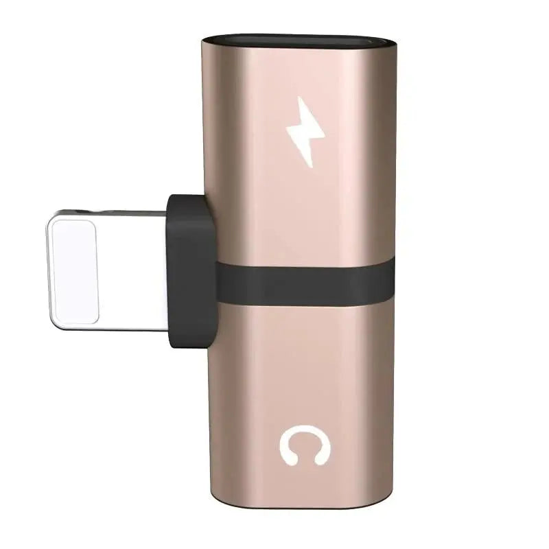T-shaped 2-in-1 Dual-port Headphone Charger Adapter Gadget-4
