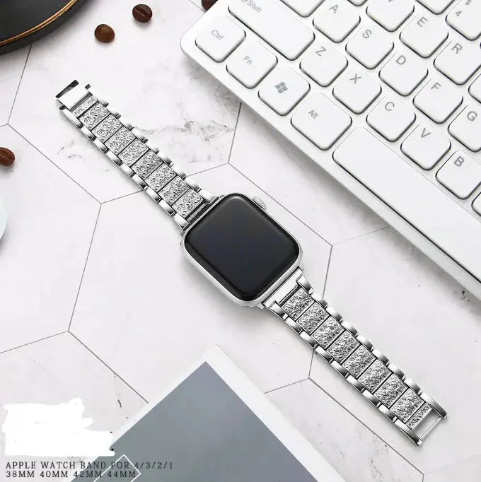 Band + Case Metal Strap For Apple Watches - GLR SHOPPING
